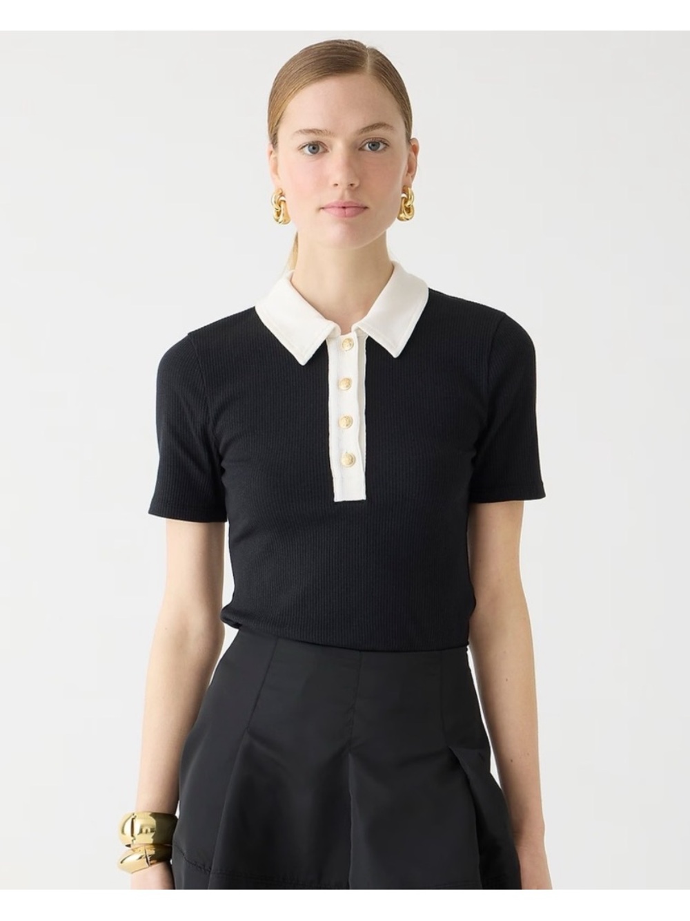 J Crew Vintage Ribbed Polo NWT